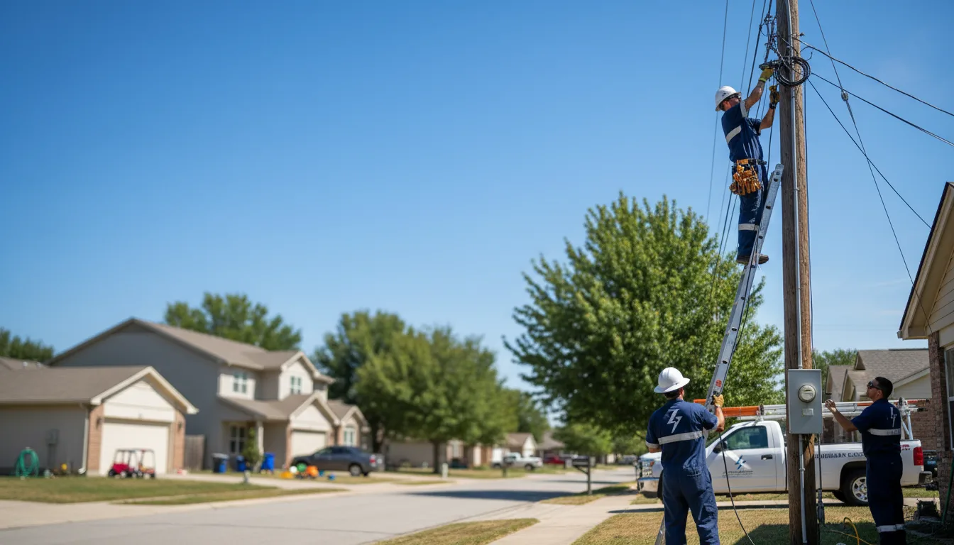 Residential electrician providing installation services in Bankston, AL